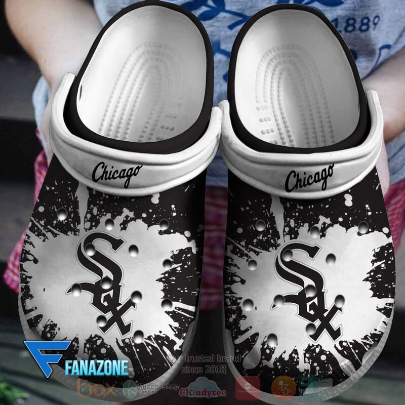 Footwearmerch Chicago White Sox MLB Sport Crocs Clogs Crocband Shoes Comfortable For Men Women and Kids