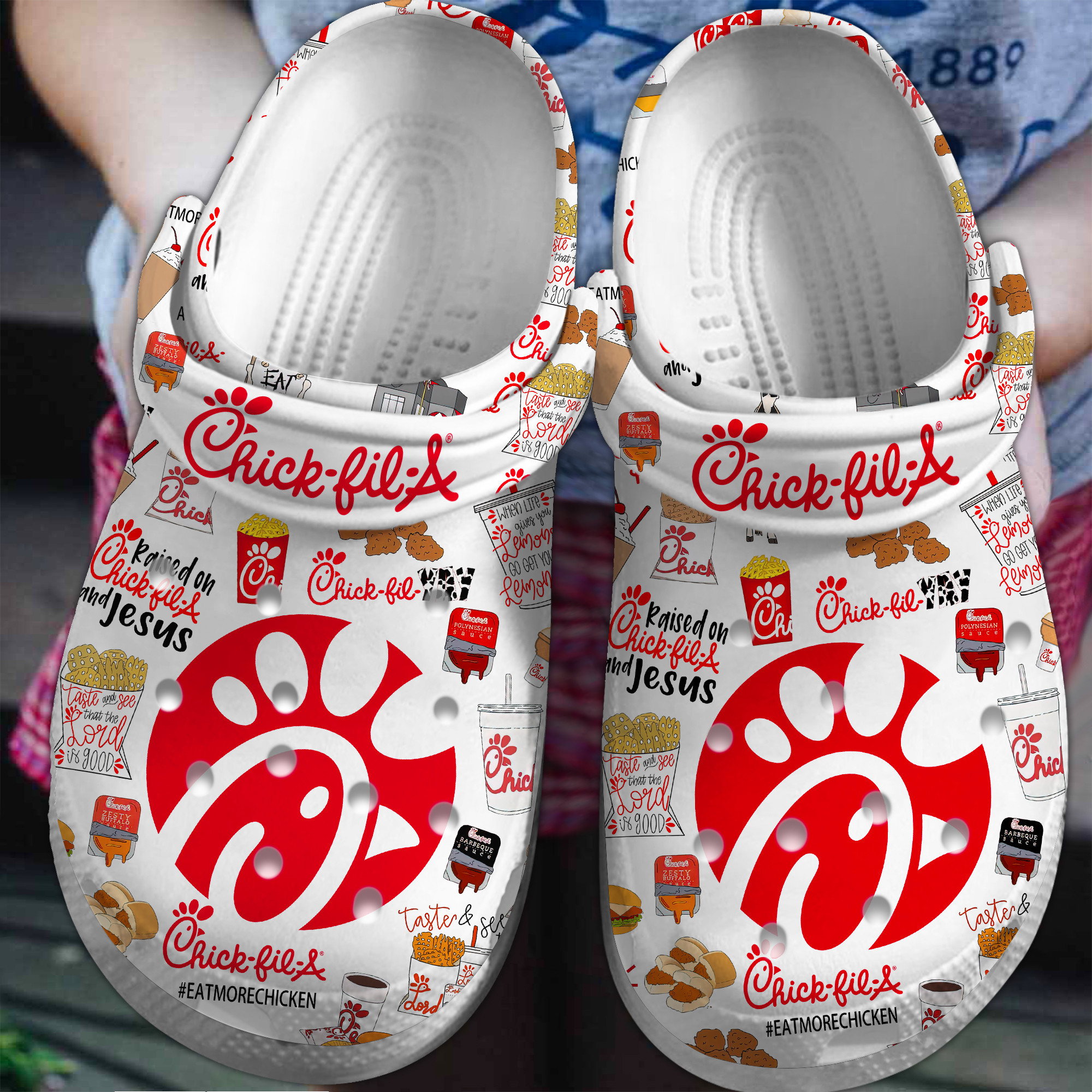 Footwearmerch Chick Fil A Crocs Crocband Clogs Shoes Comfortable For Men Women and Kids