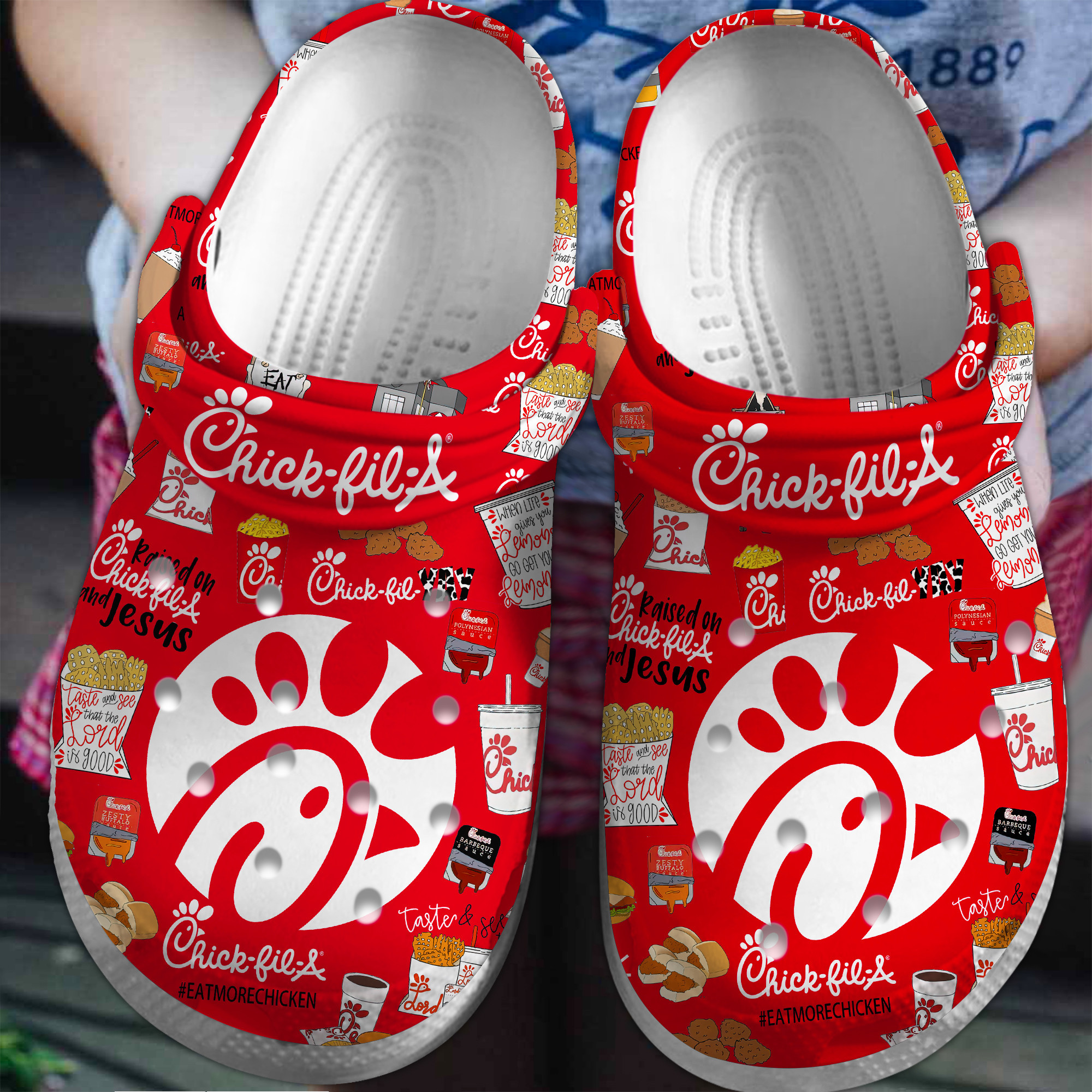 Footwearmerch Chick Fil A Crocs Crocband Clogs Shoes Comfortable For Men Women and Kids