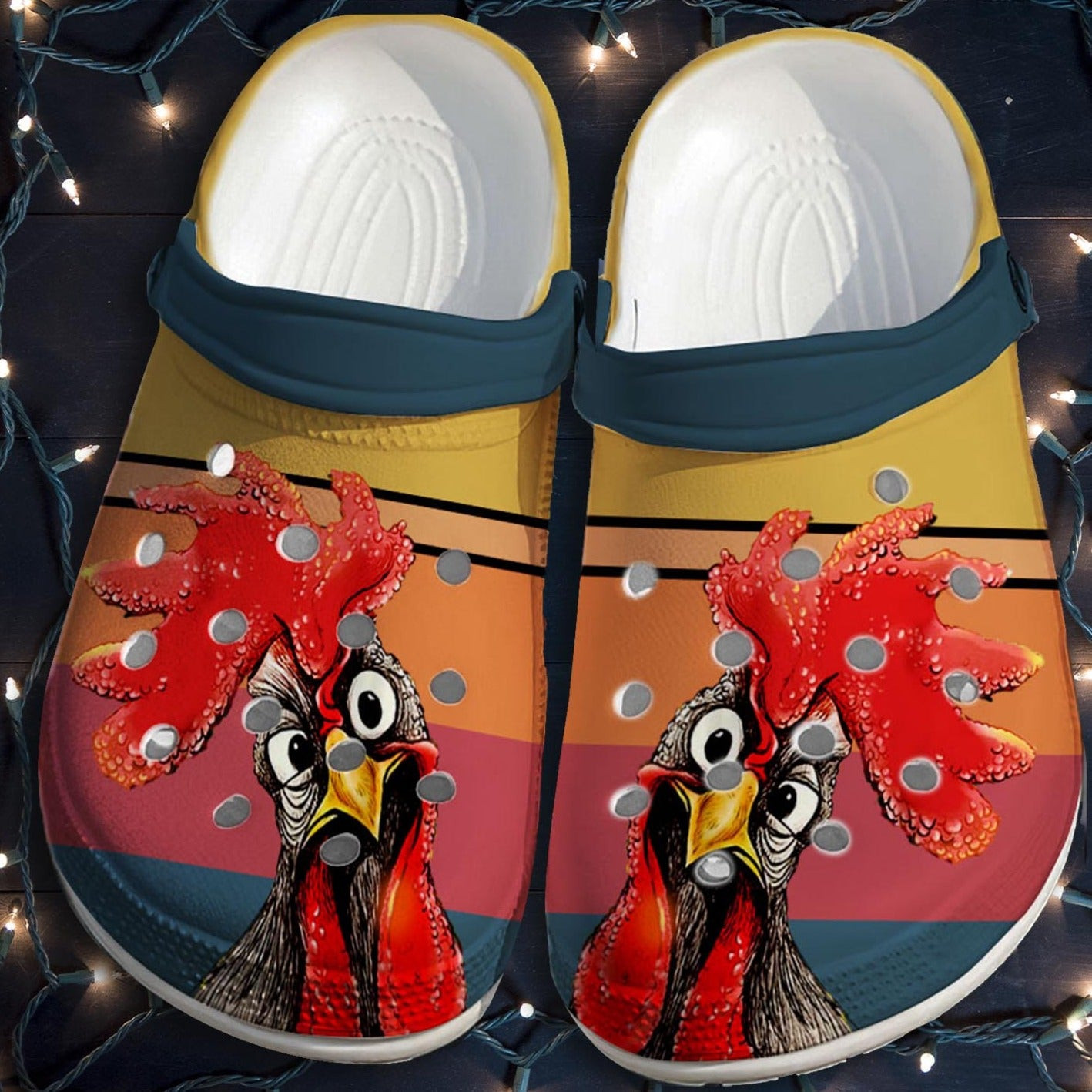 Footwearmerch Chicken Funny Shoes Fathers Day Gifts Husband - Stop Staring At My Cock Chicken Crocbland Clog Gift For Man