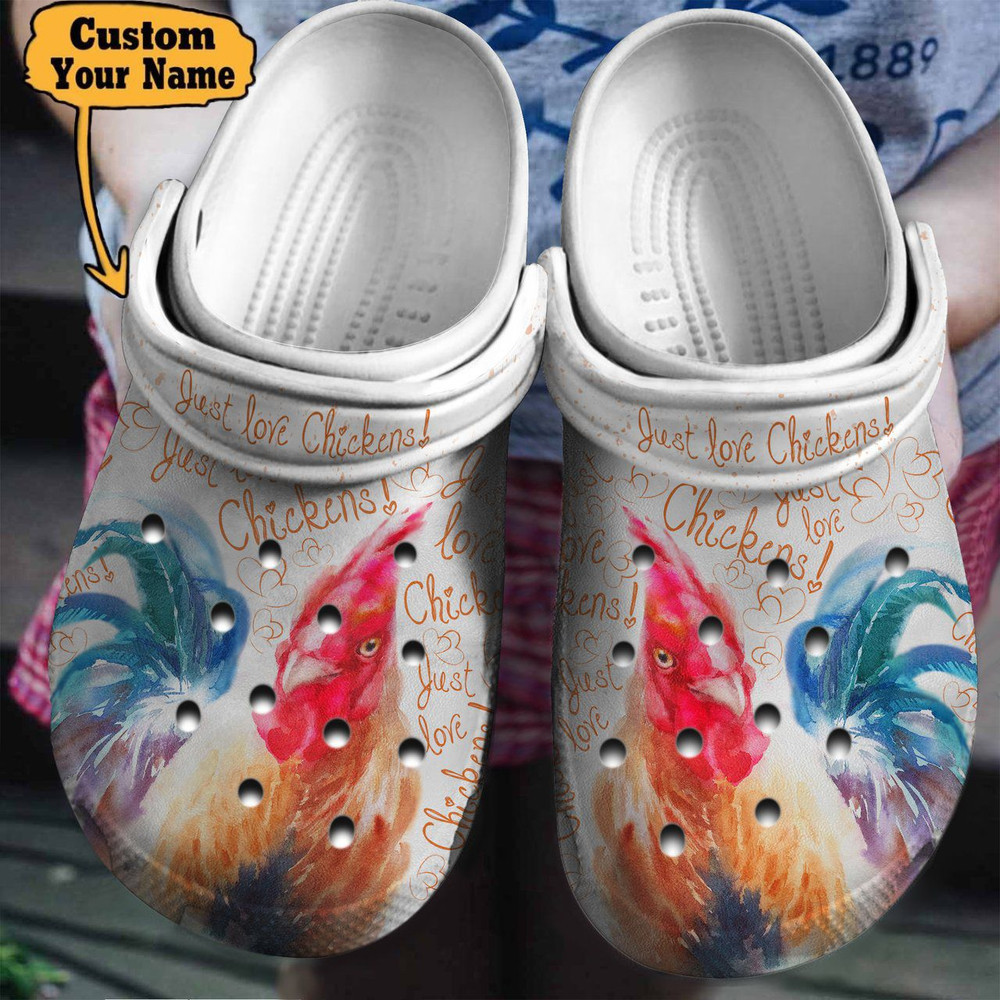 Footwearmerch Chicken - Just Love Chickens Clogs Shoes For Men And Women