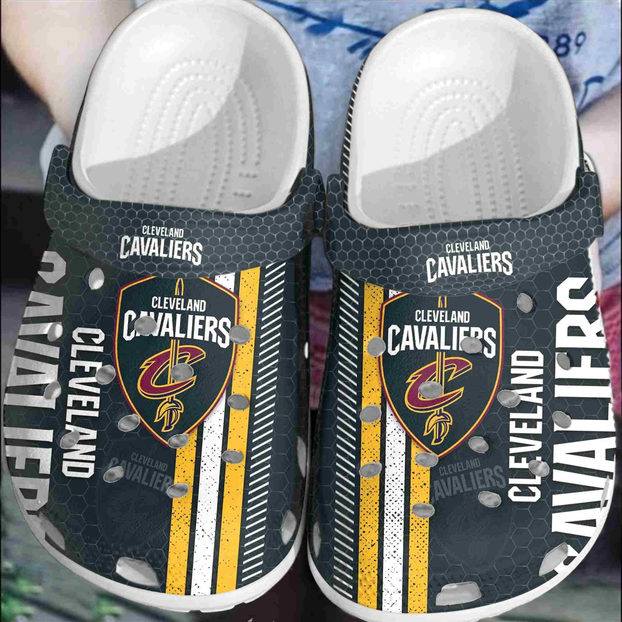 Footwearmerch Cleveland Cavaliers Basketball Club Crocband Crocs Comfortable Shoes Clogs For Men Women