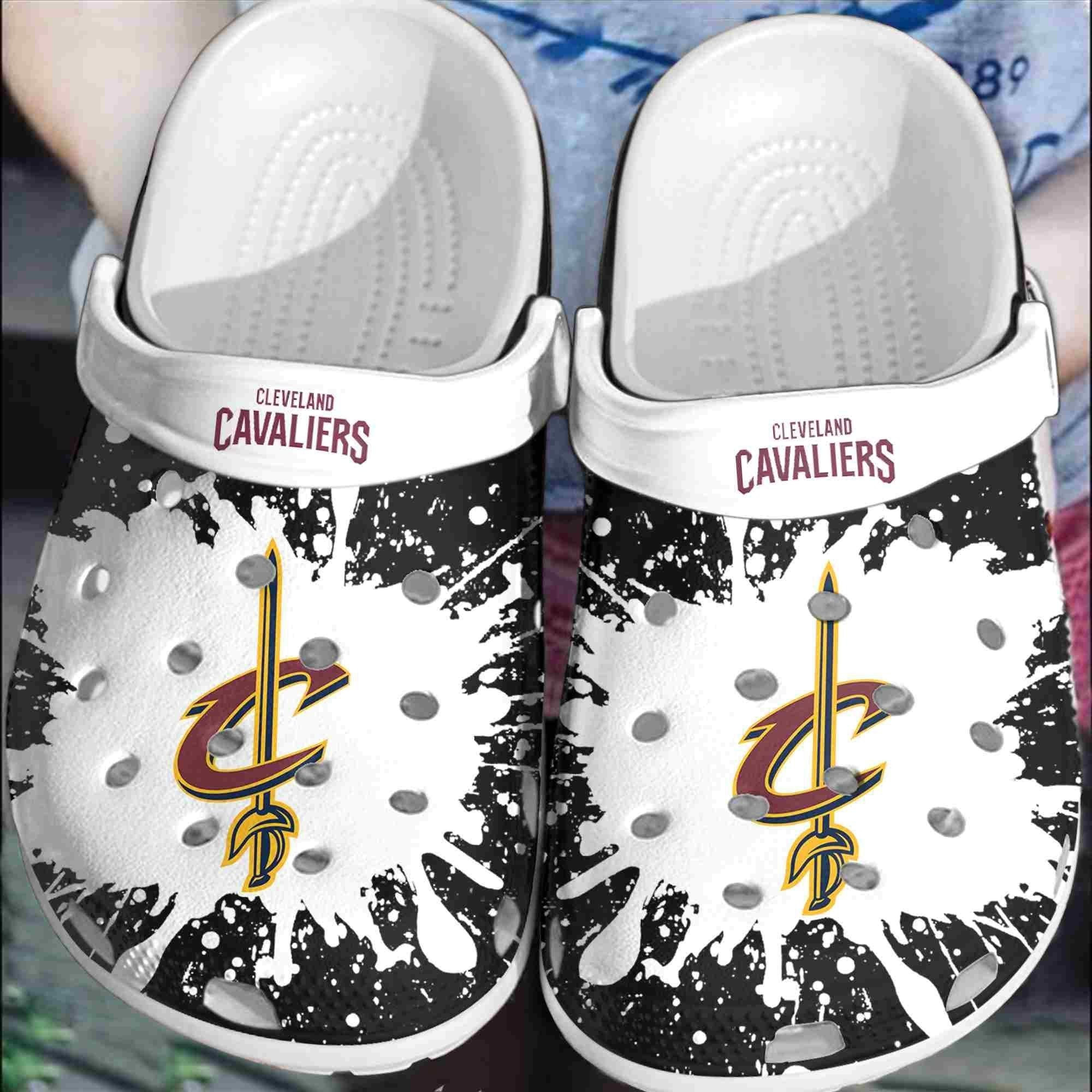 Footwearmerch Cleveland Cavaliers Basketball Club Crocband Crocs Shoes Clogs Comfortable For Men Women