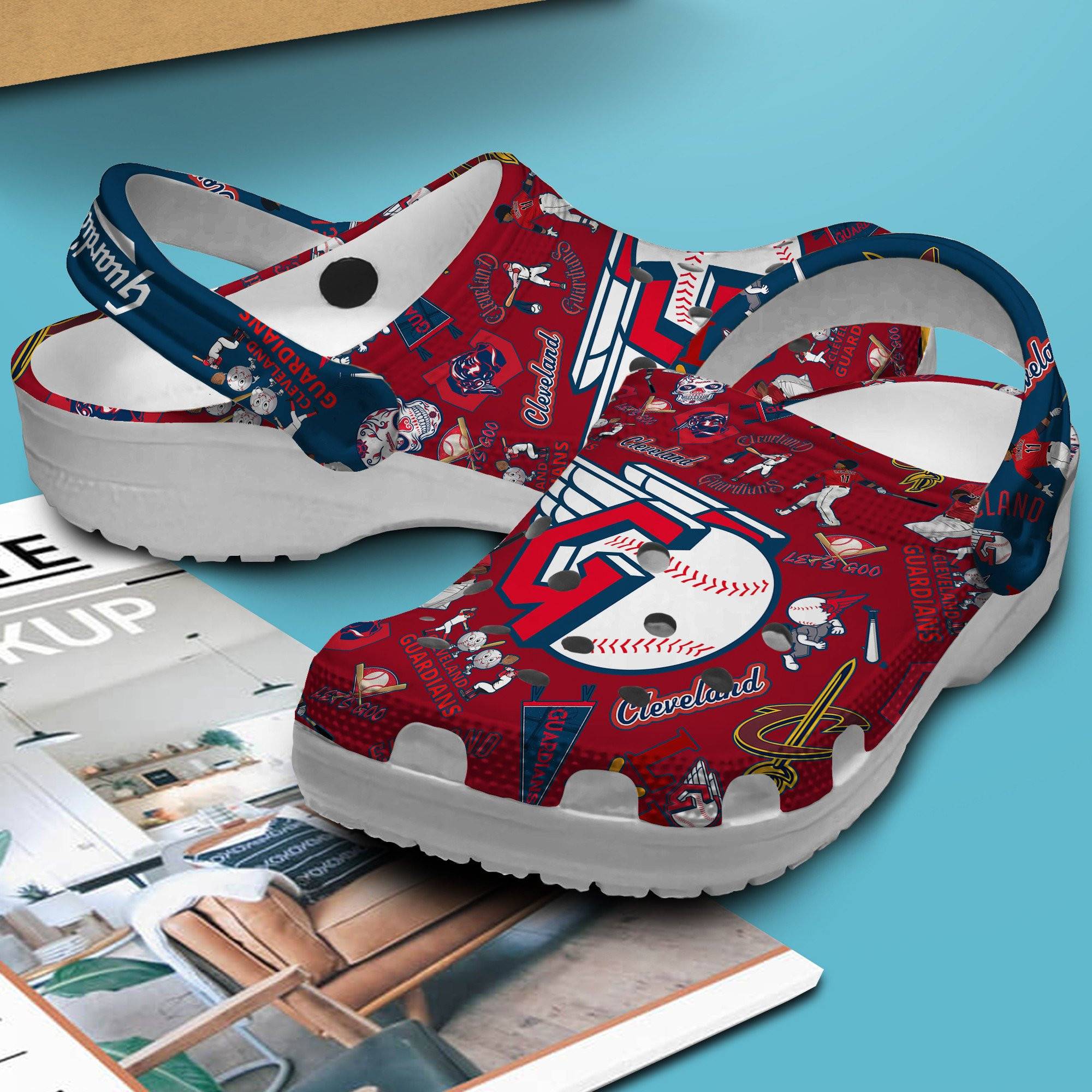 Footwearmerch Cleveland Guardians MLB Sport Crocs Crocband Clogs Shoes Comfortable For Men Women and Kids