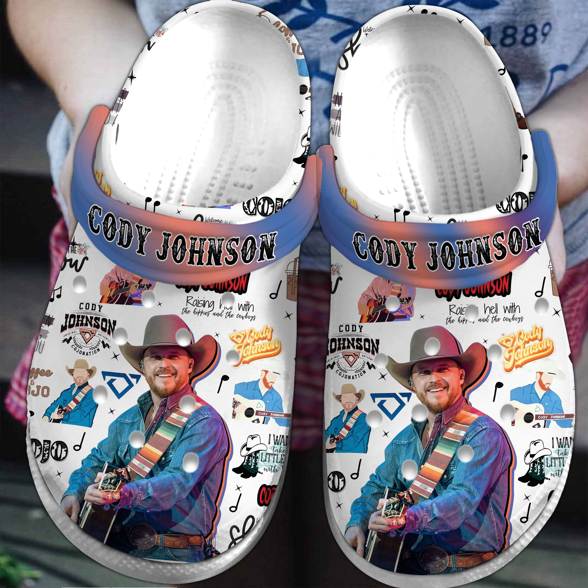 Footwearmerch Cody Johnson Music Crocs Crocband Clogs Shoes Comfortable For Men Women and Kids