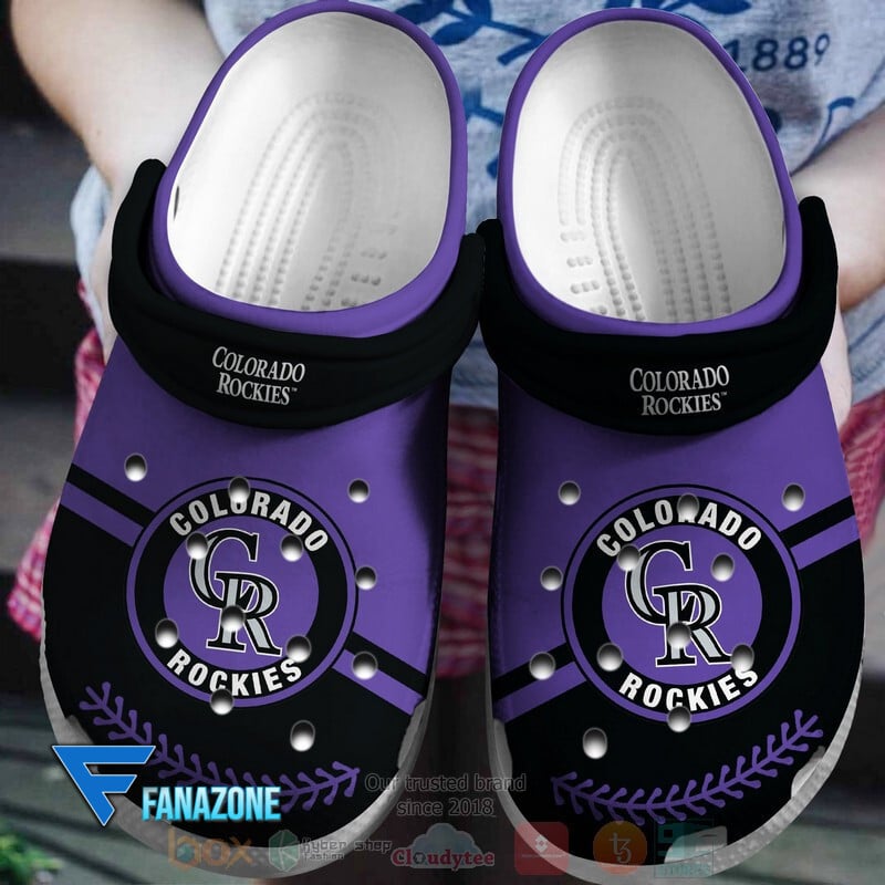 Footwearmerch Colorado Rockies MLB Sport Crocs Clogs Crocband Shoes Comfortable For Men Women and Kids