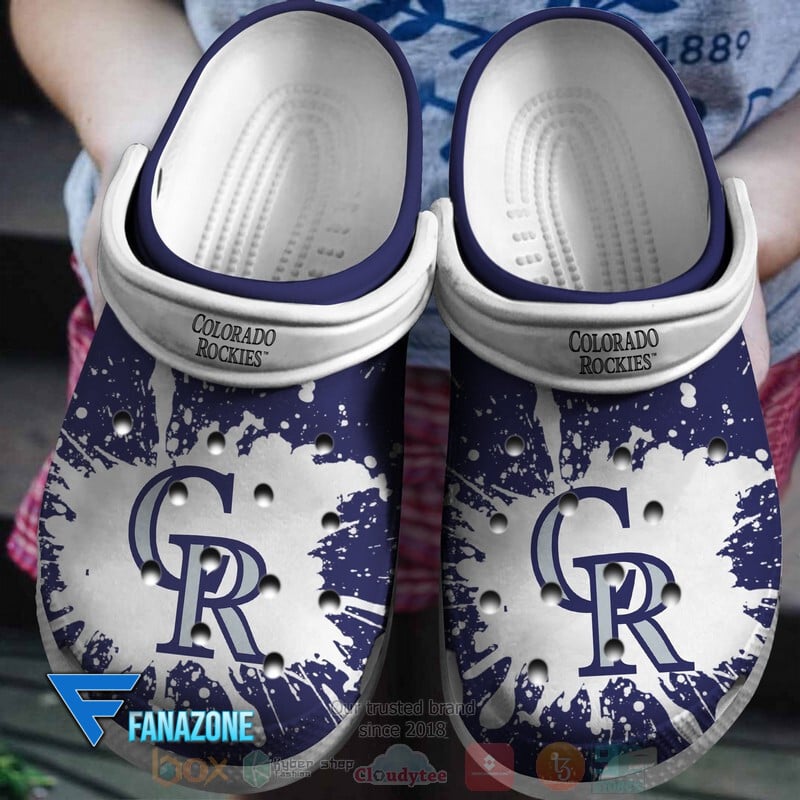 Footwearmerch Colorado Rockies MLB Sport Crocs Clogs Crocband Shoes Comfortable For Men Women and Kids