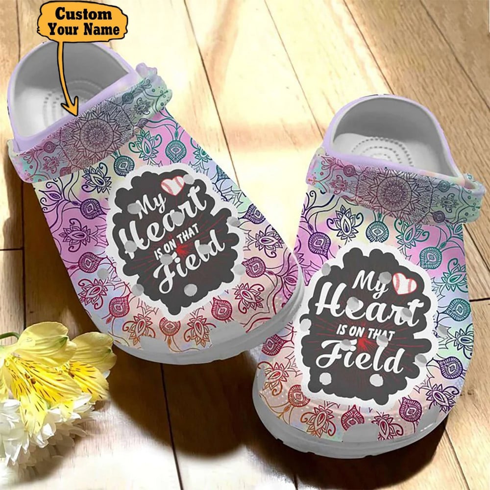 Footwearmerch Colorful - My Heart Is On That Flied Clog Shoes For Men And Women