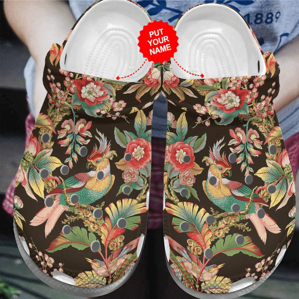 Footwearmerch Colorful - Parrot Tropical Clog Shoes For Men And Women