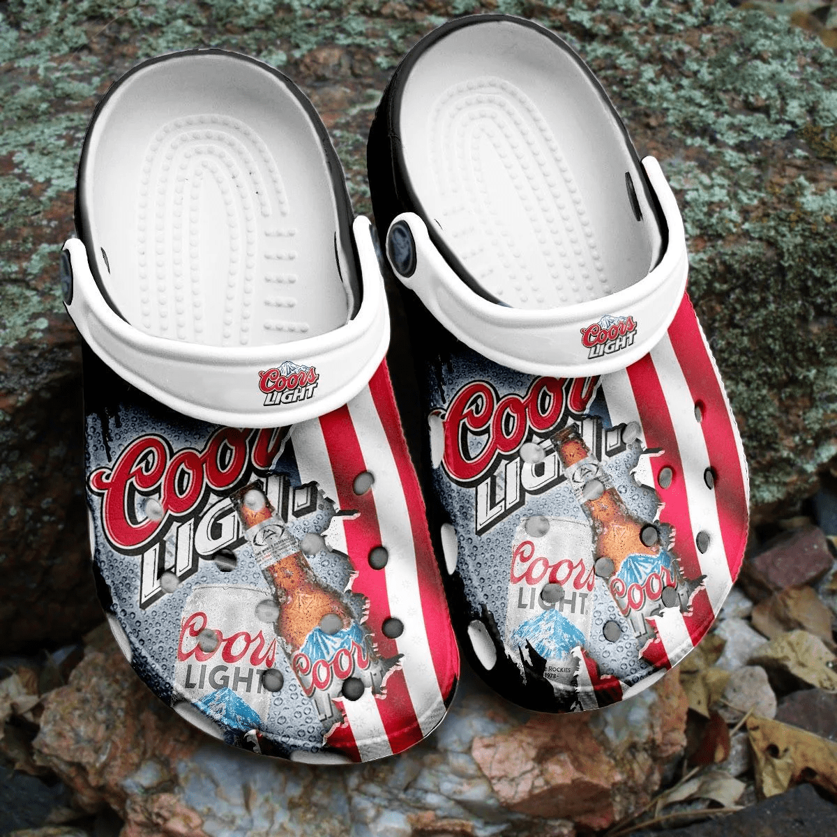 Footwearmerch Coors Light Beer Comfortable Shoes Clogs Crocband For Men Women