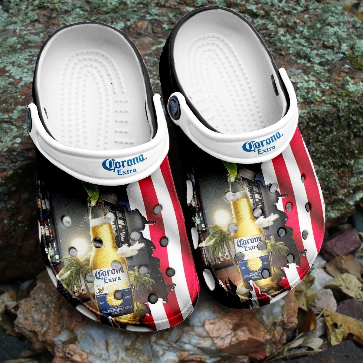 Footwearmerch Corona Extra Beer Adults Crocs Clogs Comfortable Shoes Crocband For Men Women