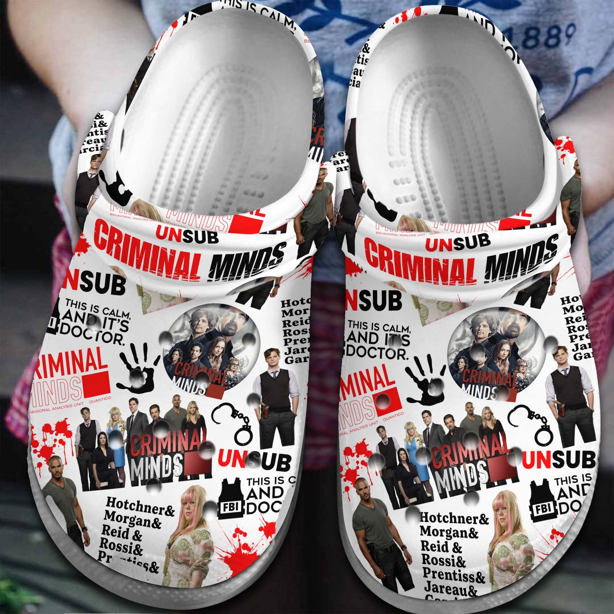 Footwearmerch Criminal Minds TV Series Crocs Crocband Clogs Shoes Comfortable For Men Women and Kids