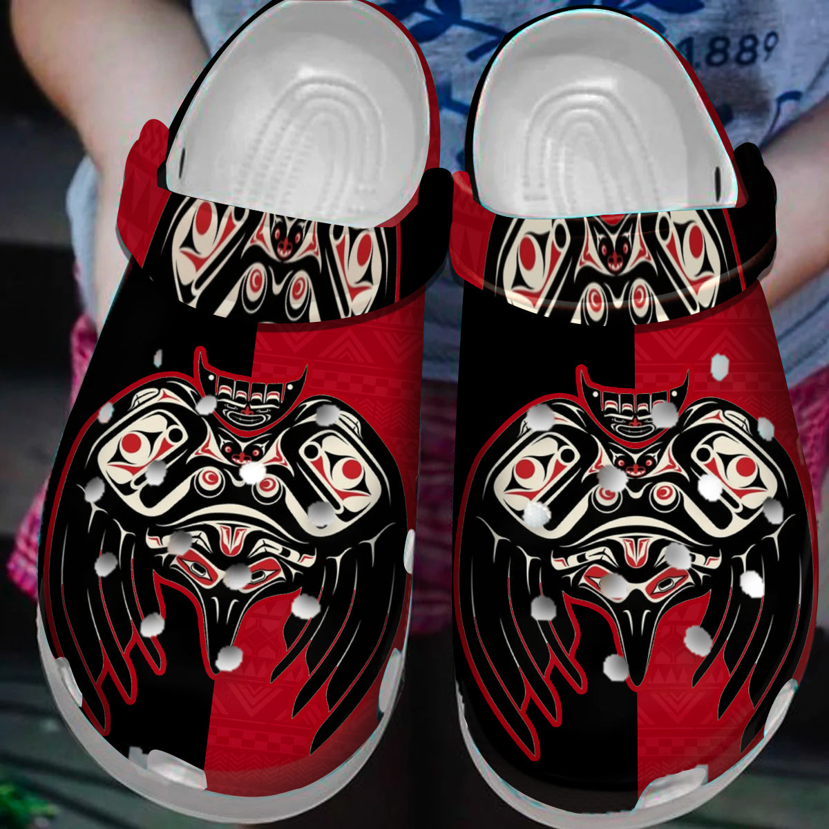 Footwearmerch Native American Crocs Clog Shoes For Kid and Adult