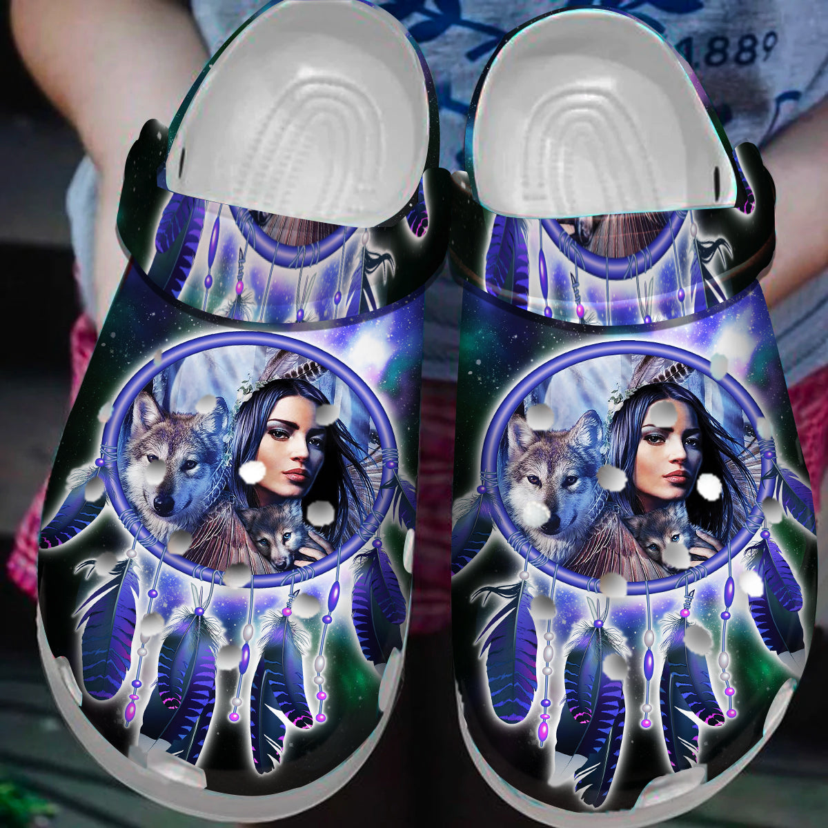 Footwearmerch Native American Crocs Clog Shoes For Kid and Adult