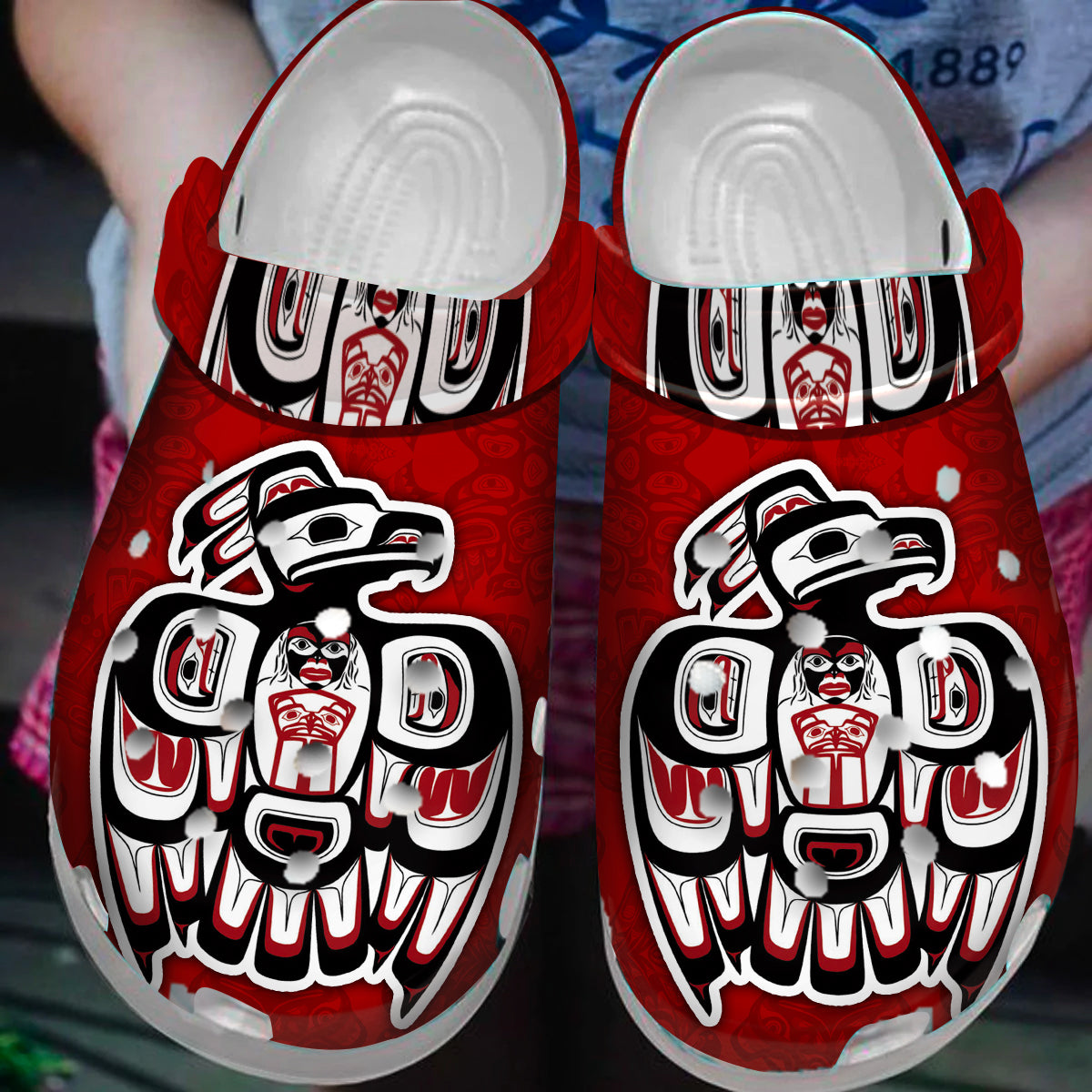 Footwearmerch Native American Crocs Clog Shoes For Kid and Adult