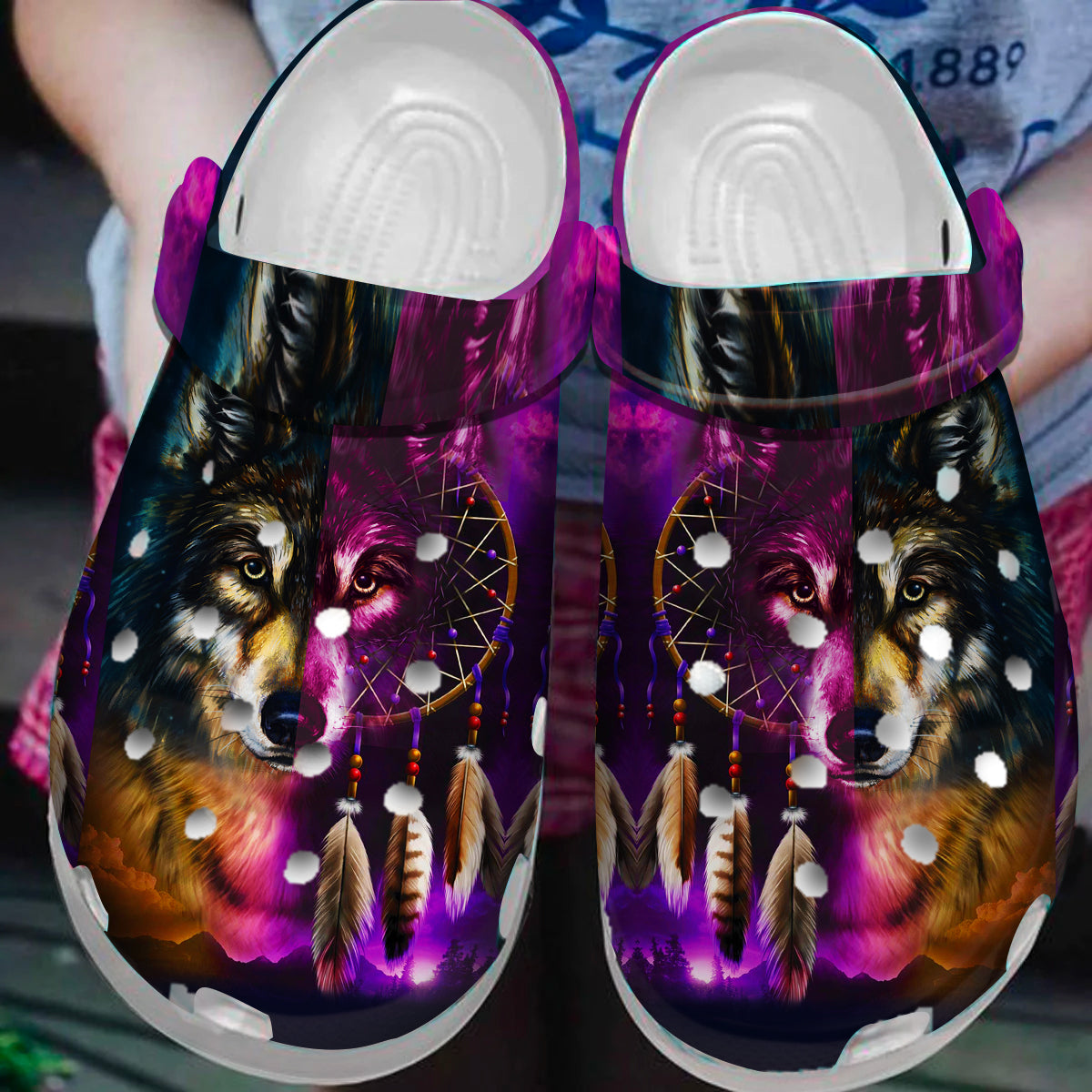 Footwearmerch Native American Crocs Clog Shoes For Kid and Adult