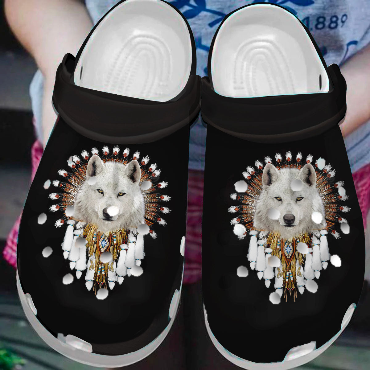 Footwearmerch Native American Crocs Clog Shoes For Kid and Adult