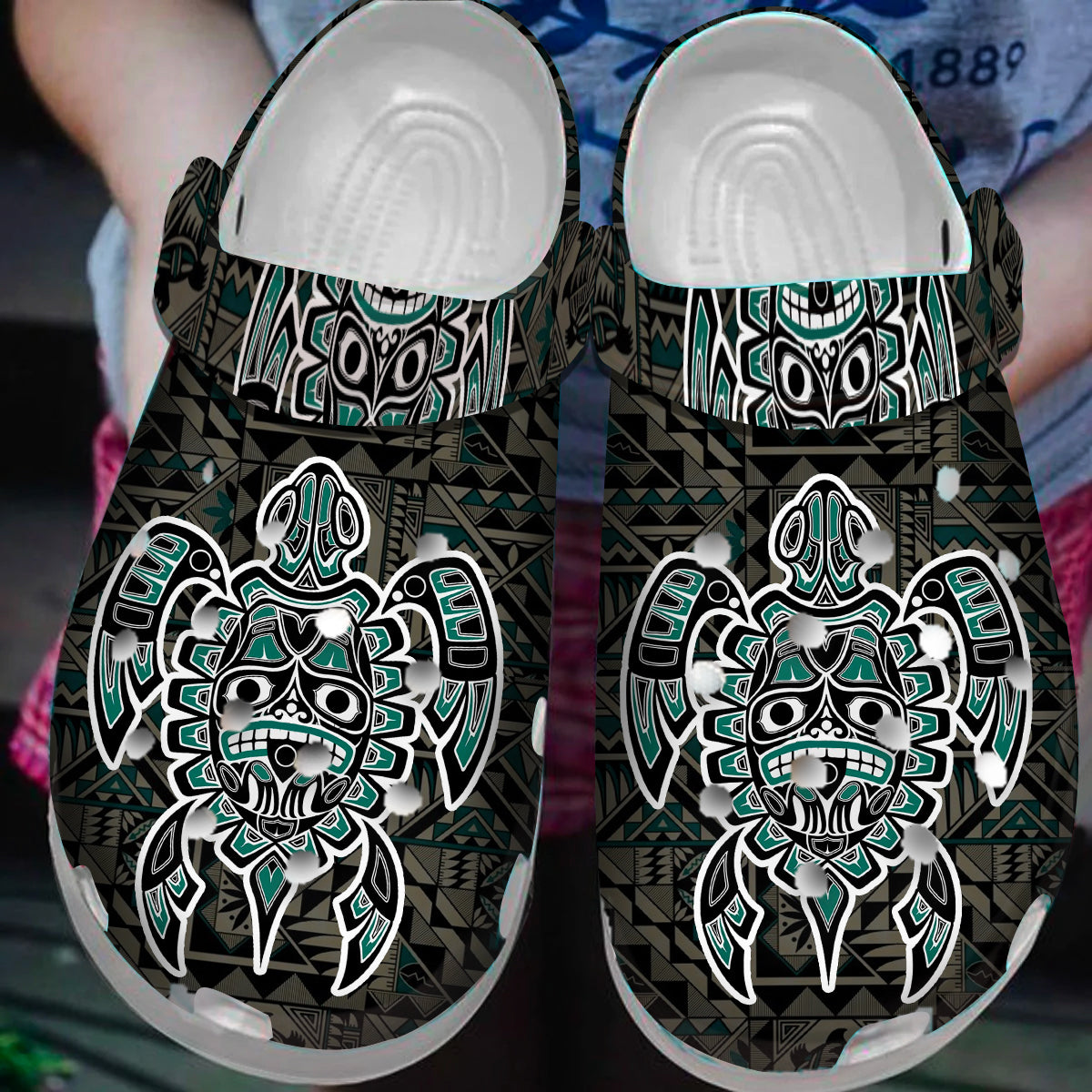 Footwearmerch Native American Crocs Clog Shoes For Kid and Adult