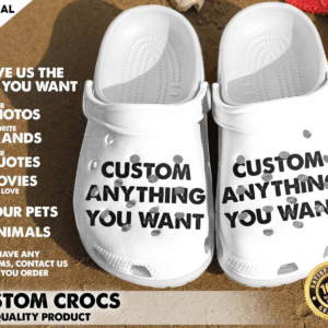 Footwearmerch Custom Crocs Anything you want - Crocs Crocband Clogs Shoes For Men Women