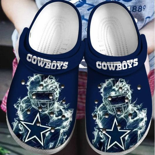 Footwearmerch Dallas Cowboys Nfl For Gift Fan 2 Rubber Crocband Clogs