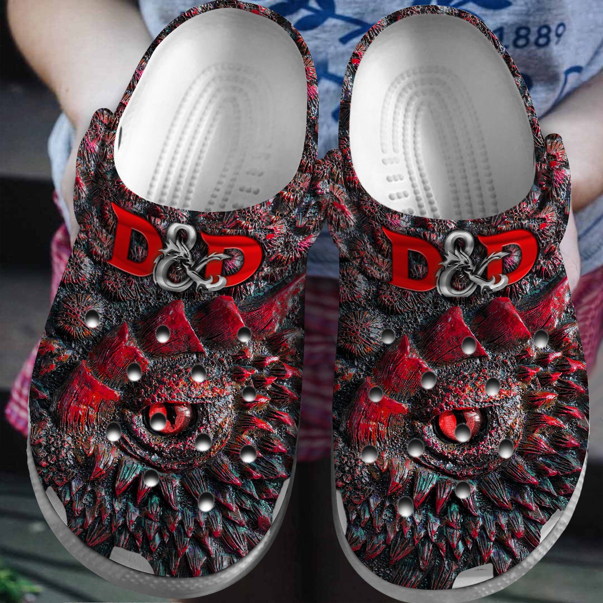 Footwearmerch D&D Dungeons & Dragons Movie Game Crocs Crocband Clogs Shoes Comfortable For Men Women and Kids
