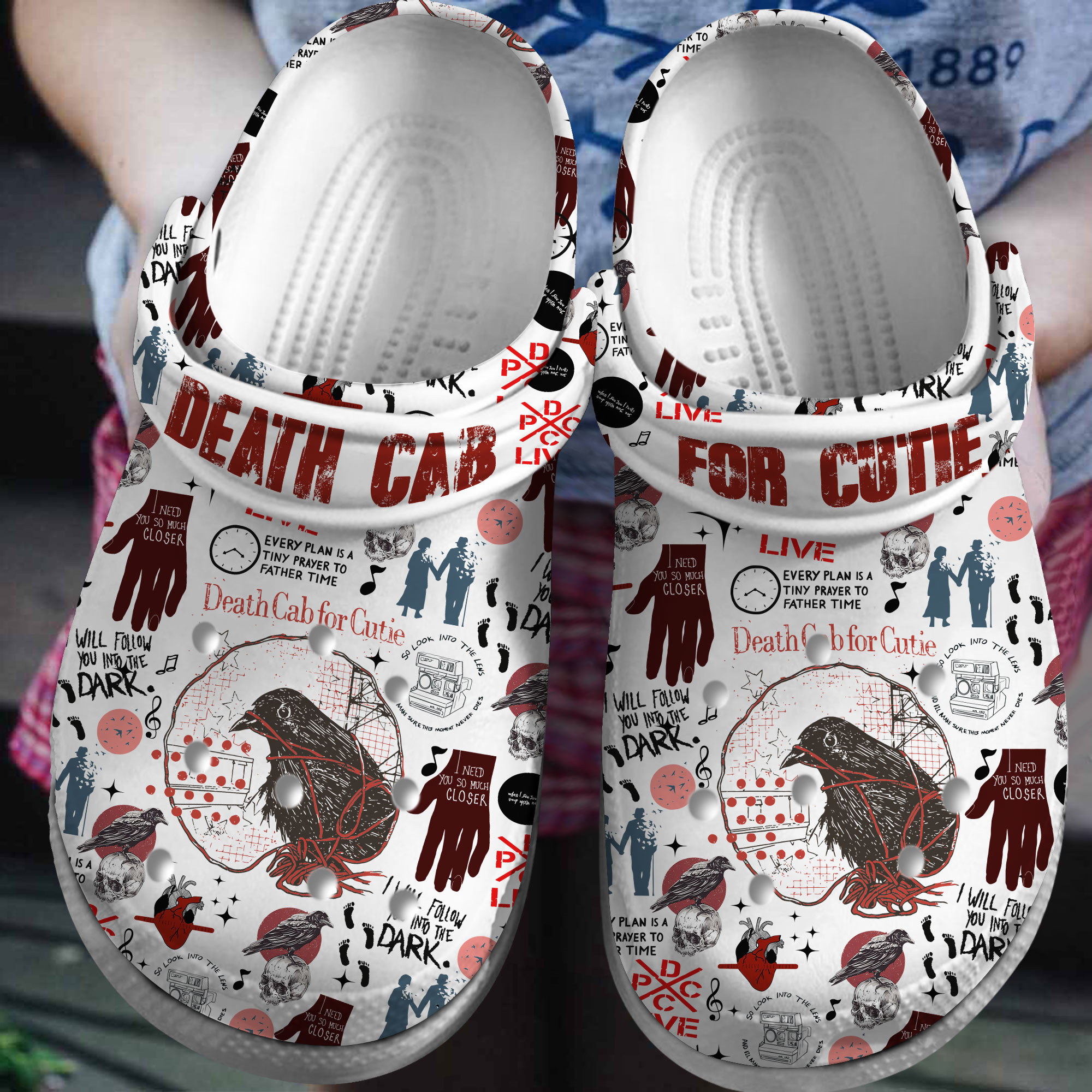 Footwearmerch Death Cab For Cutie Music Crocs Crocband Clogs Shoes Comfortable For Men Women and Kids