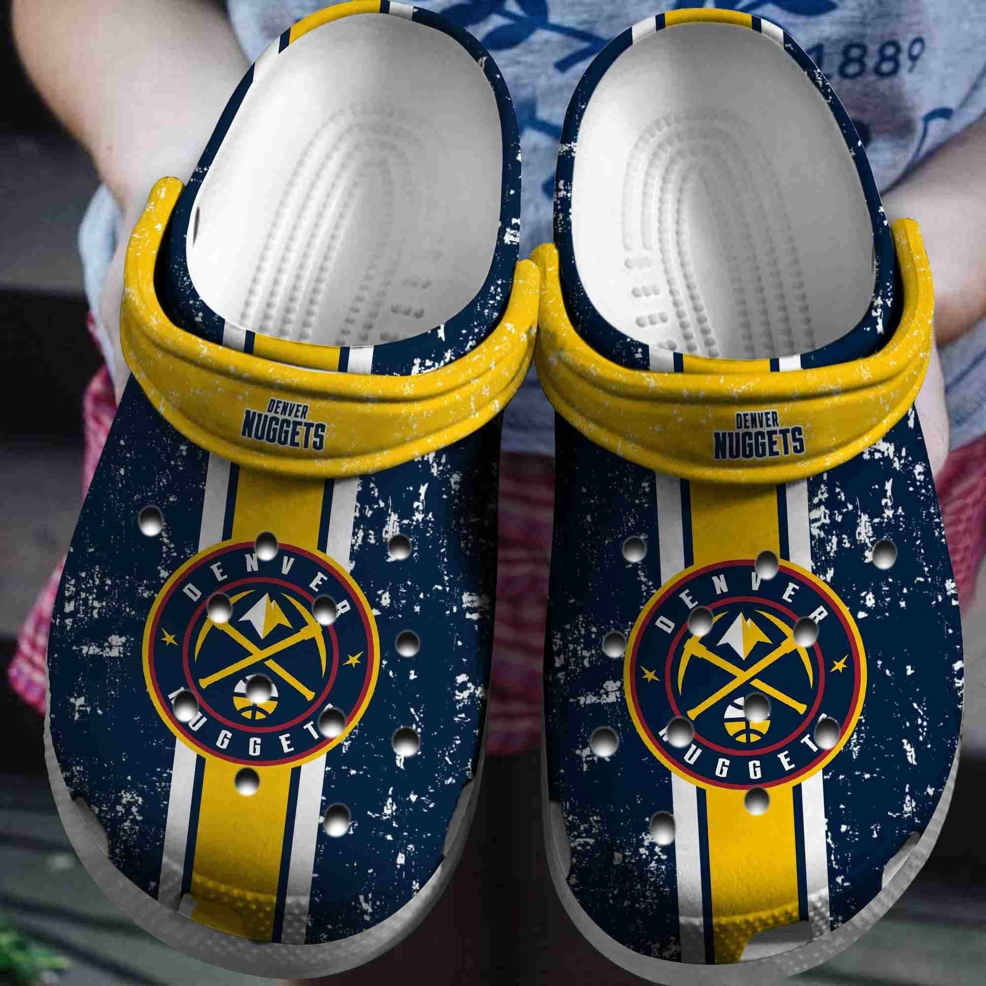 Footwearmerch Denver Nuggets Basketball Club Crocband Shoes Crocs Clogs Comfortable For Men Women