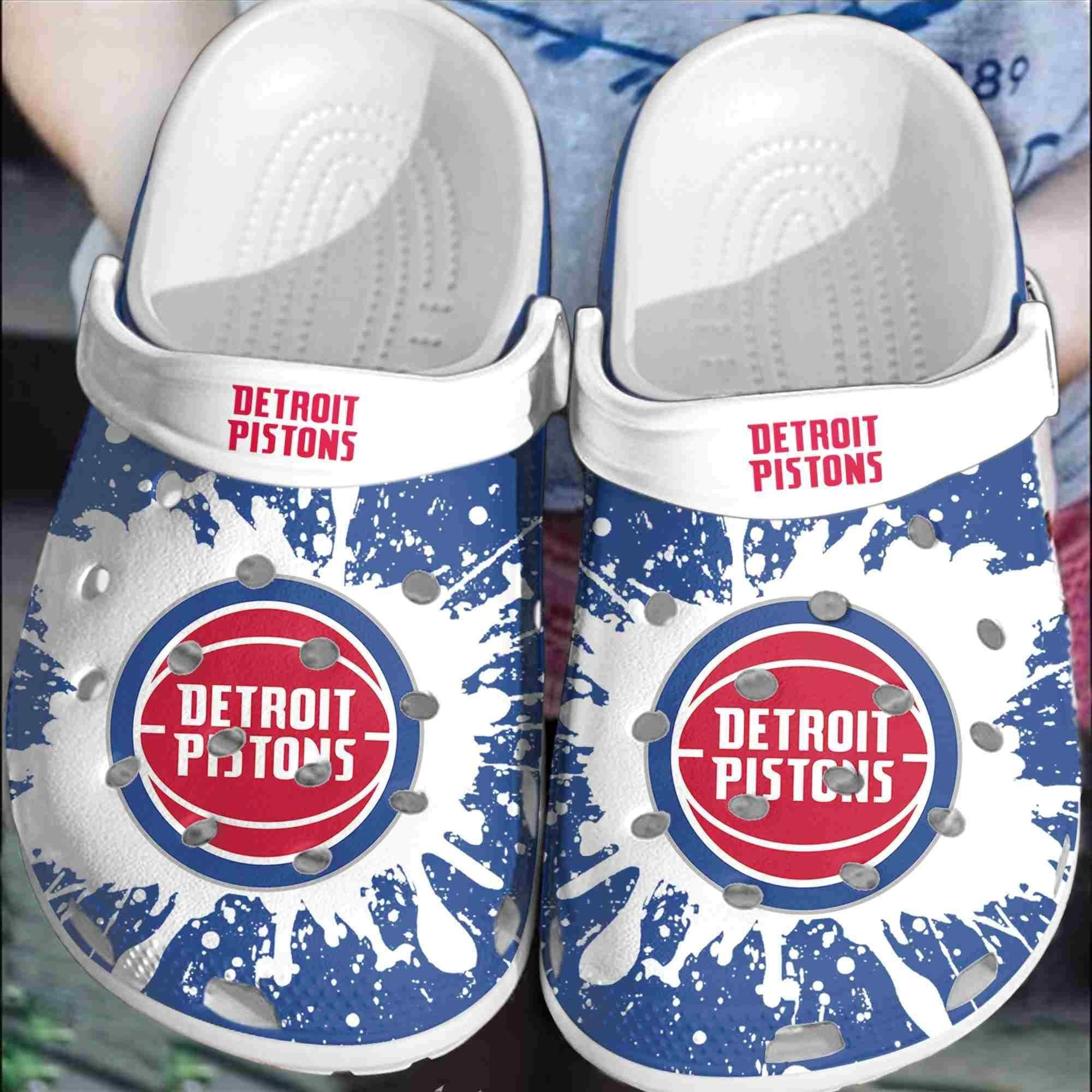 Footwearmerch Detroit Pitons Basketball Club Crocband Shoes Clogs Crocs Comfortable For Men Women
