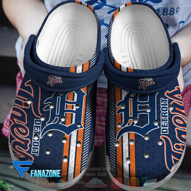 Footwearmerch Detroit Tigers MLB Sport Crocs Clogs Crocband Shoes Comfortable For Men Women and Kids