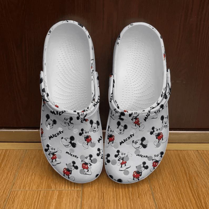 Footwearmerch Disney Mickey Crocs Crocband Shoes Clogs Comfortable For Men Women