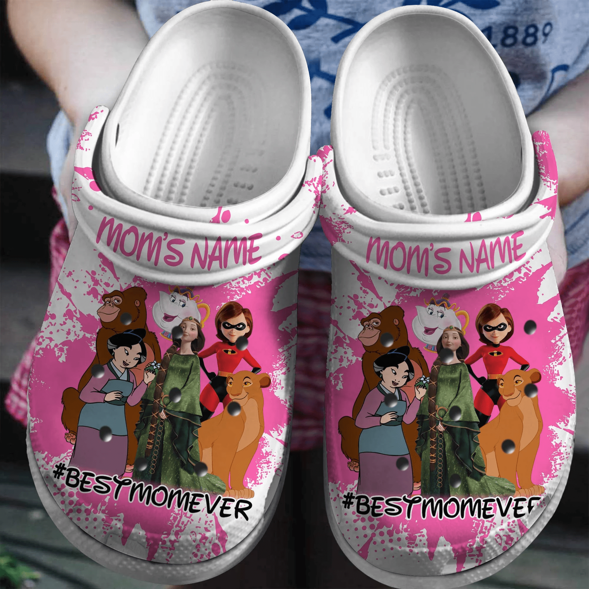 Footwearmerch disney Mother Day Crocs Crocband Clogs Shoes Comfortable For Men Women and Kids