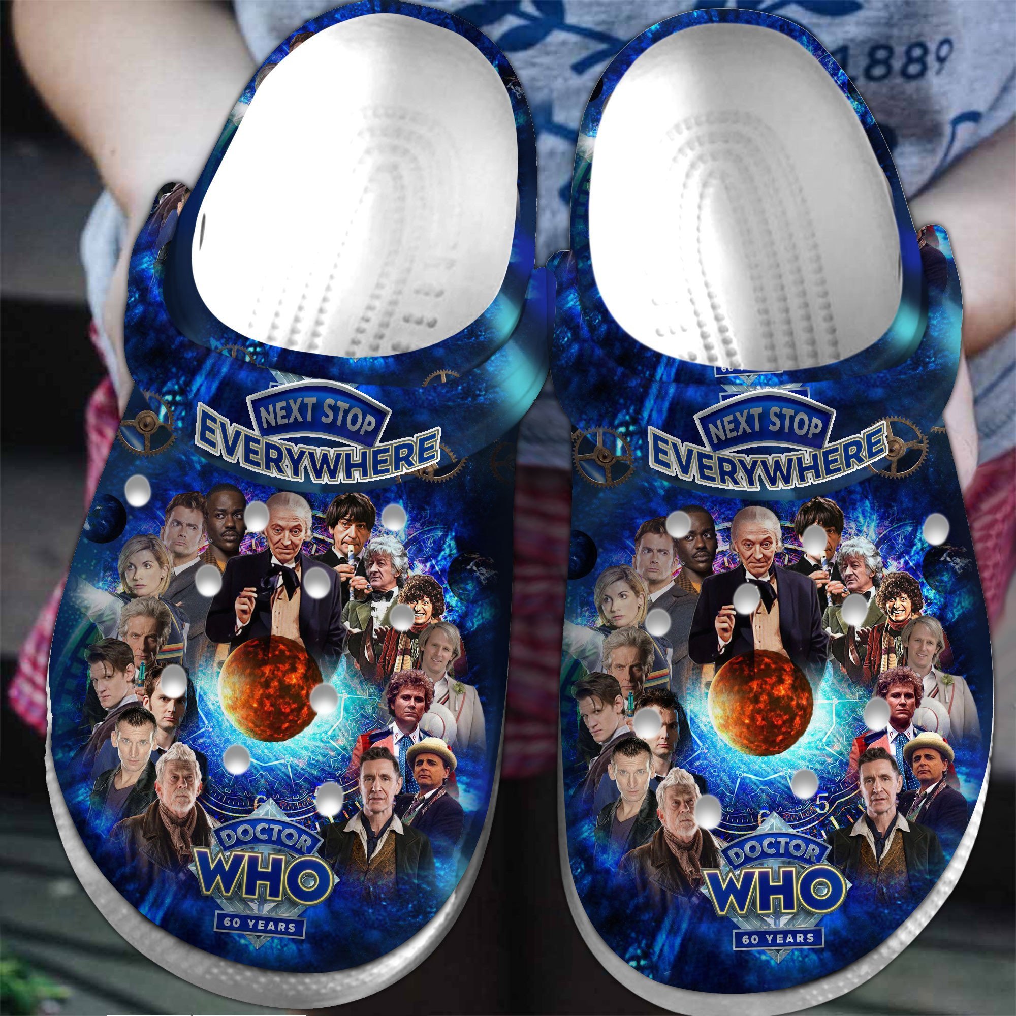 Footwearmerch Doctor Who TV Series Crocs Crocband Clogs Shoes Comfortable For Men Women and Kids