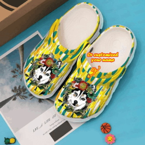 Footwearmerch Dog - Husky Mom Clog Shoes For Men And Women
