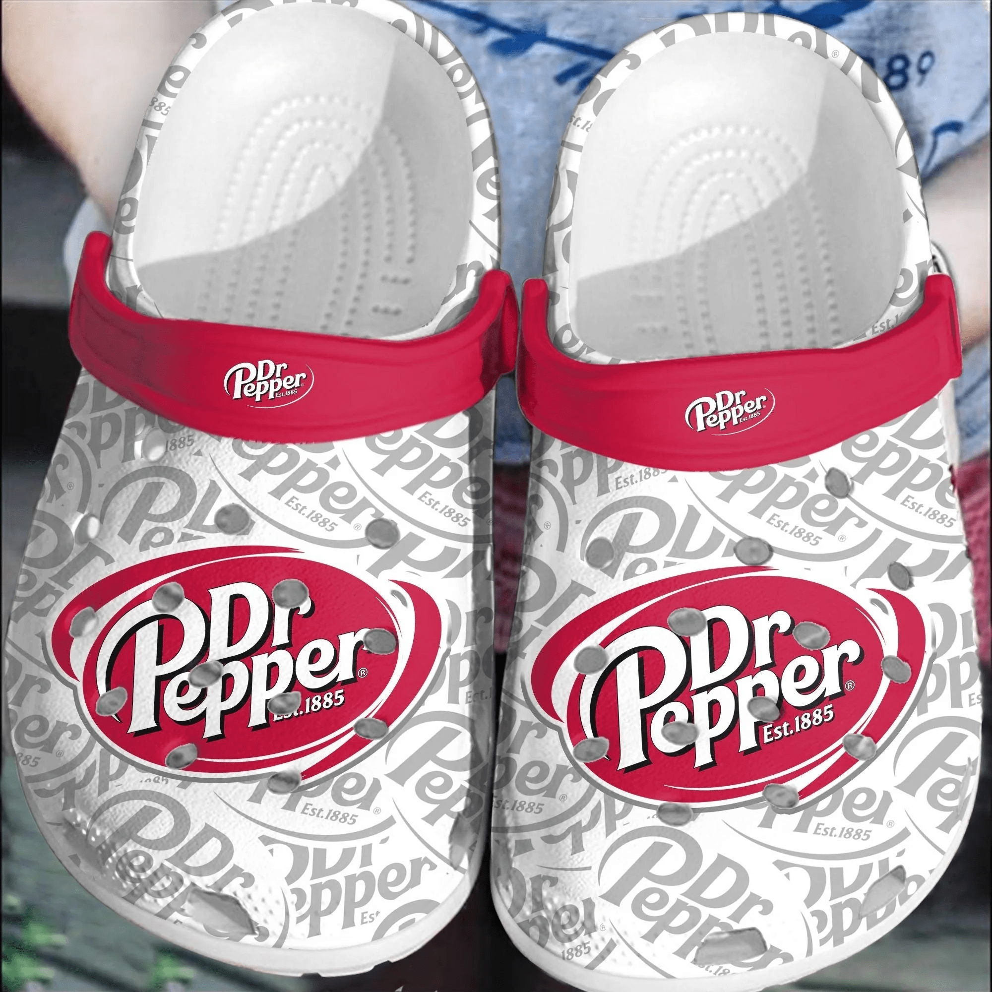 Footwearmerch Dr Pepper Crocs Shoes Crocband Comfortable Clogs For Men Women
