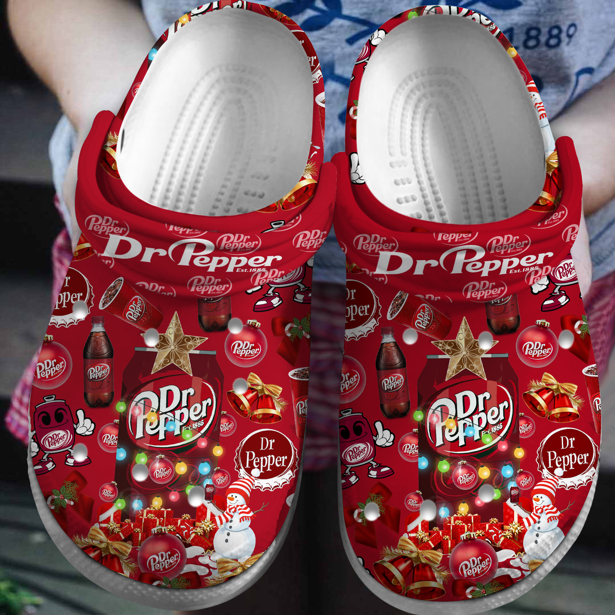 Footwearmerch Dr Pepper Drink Crocs Crocband Clogs Shoes Comfortable For Men Women and Kids