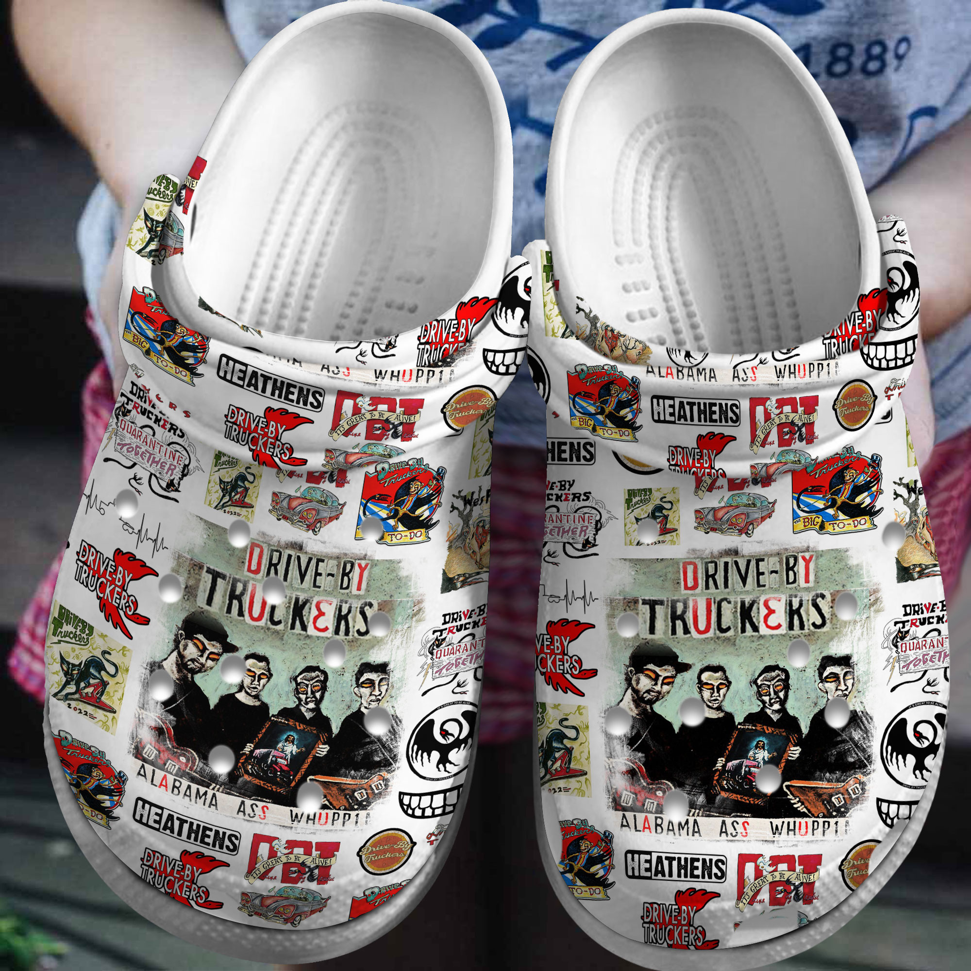 Footwearmerch Drive By Truckers Music Crocs Crocband Clogs Shoes Comfortable For Men Women and Kids