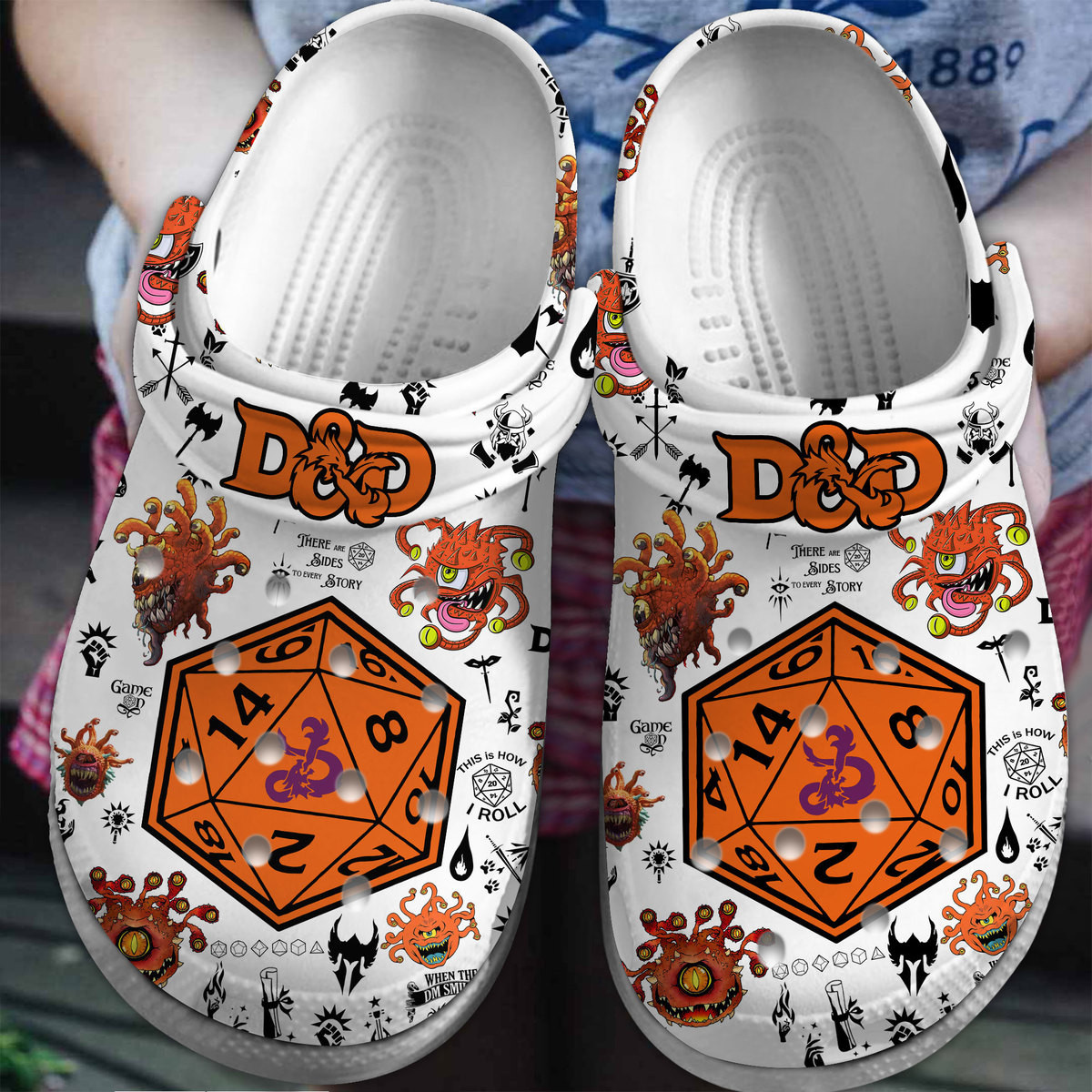 Footwearmerch Dungeons And Dragons Movie Game Crocs Crocband Clogs Shoes Comfortable For Men Women and Kids