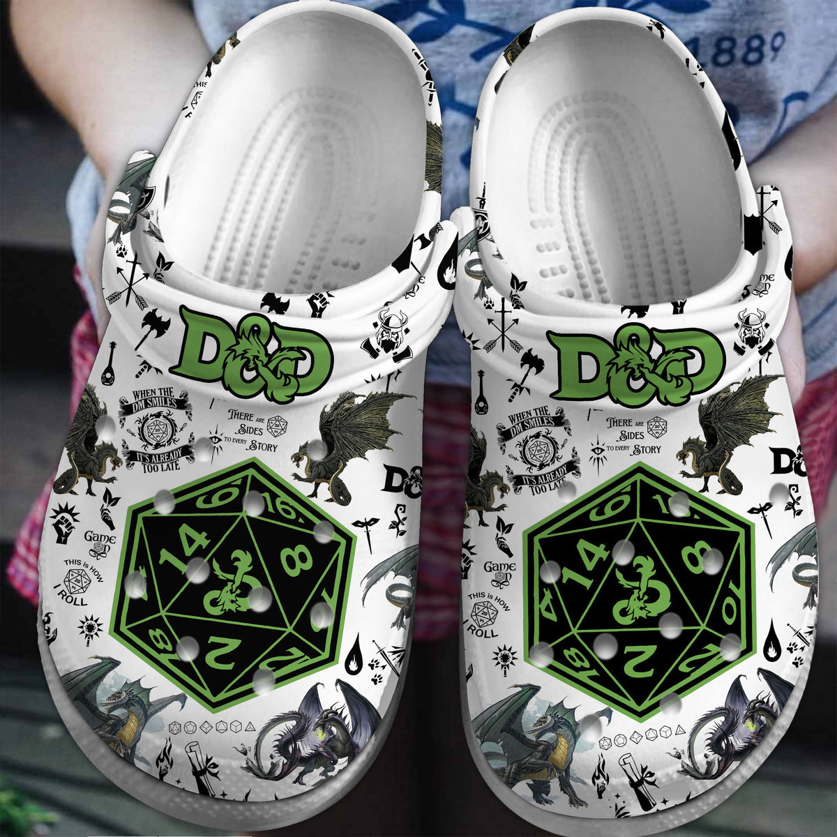 Footwearmerch Dungeons And Dragons Movie Game Crocs Crocband Clogs Shoes Comfortable For Men Women and Kids