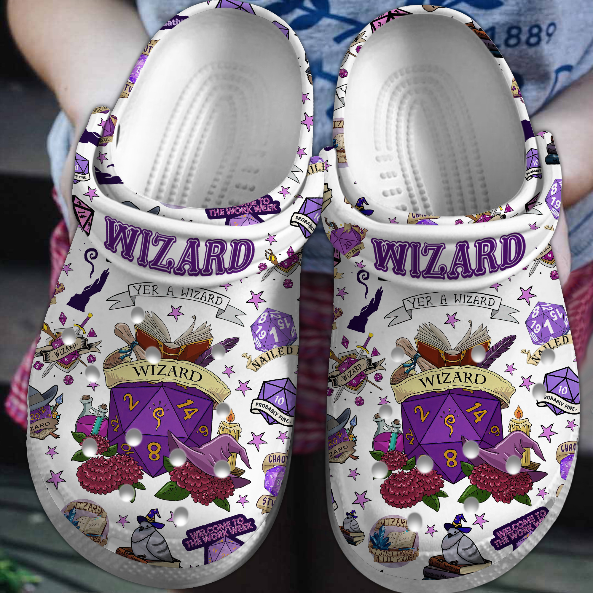 Footwearmerch Dungeons And Dragons Movie Game Crocs Crocband Clogs Shoes Comfortable For Men Women and Kids