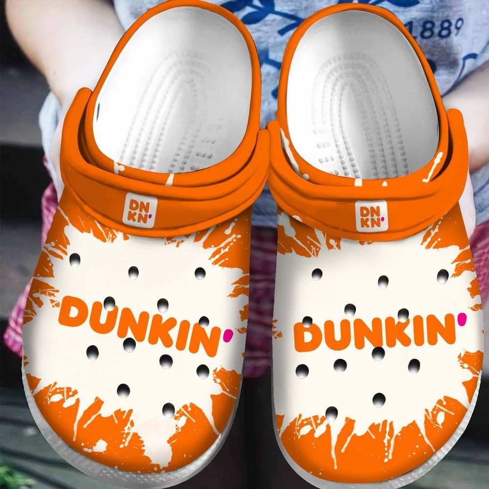 Footwearmerch Dunkin Donut Gift For Lover Rubber clog Shoes Comfy Footwear