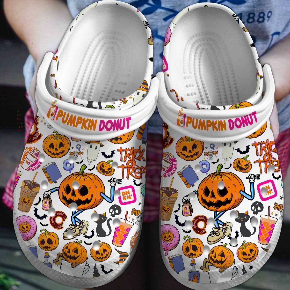 Footwearmerch Dunkin’ Donuts Crocs Crocband Clogs Shoes Comfortable For Men Women and Kids