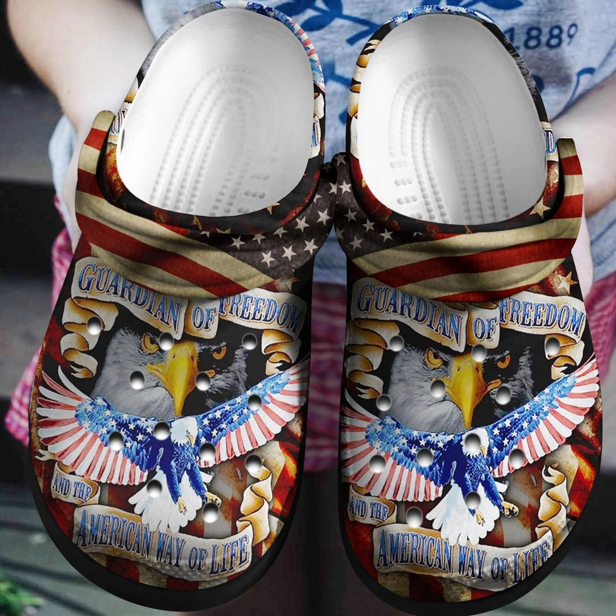 Footwearmerch Eagle Independent Day Shoes American Way Of Life Gift