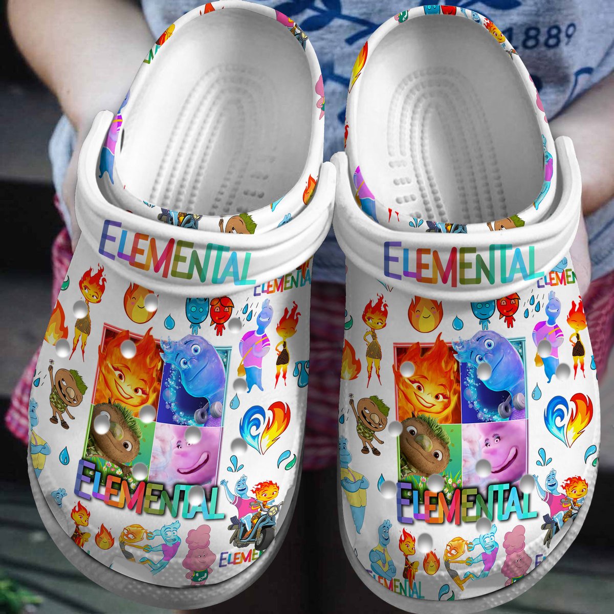 Footwearmerch Elemental Movie Crocs Crocband Clogs Shoes Comfortable For Men Women and Kids