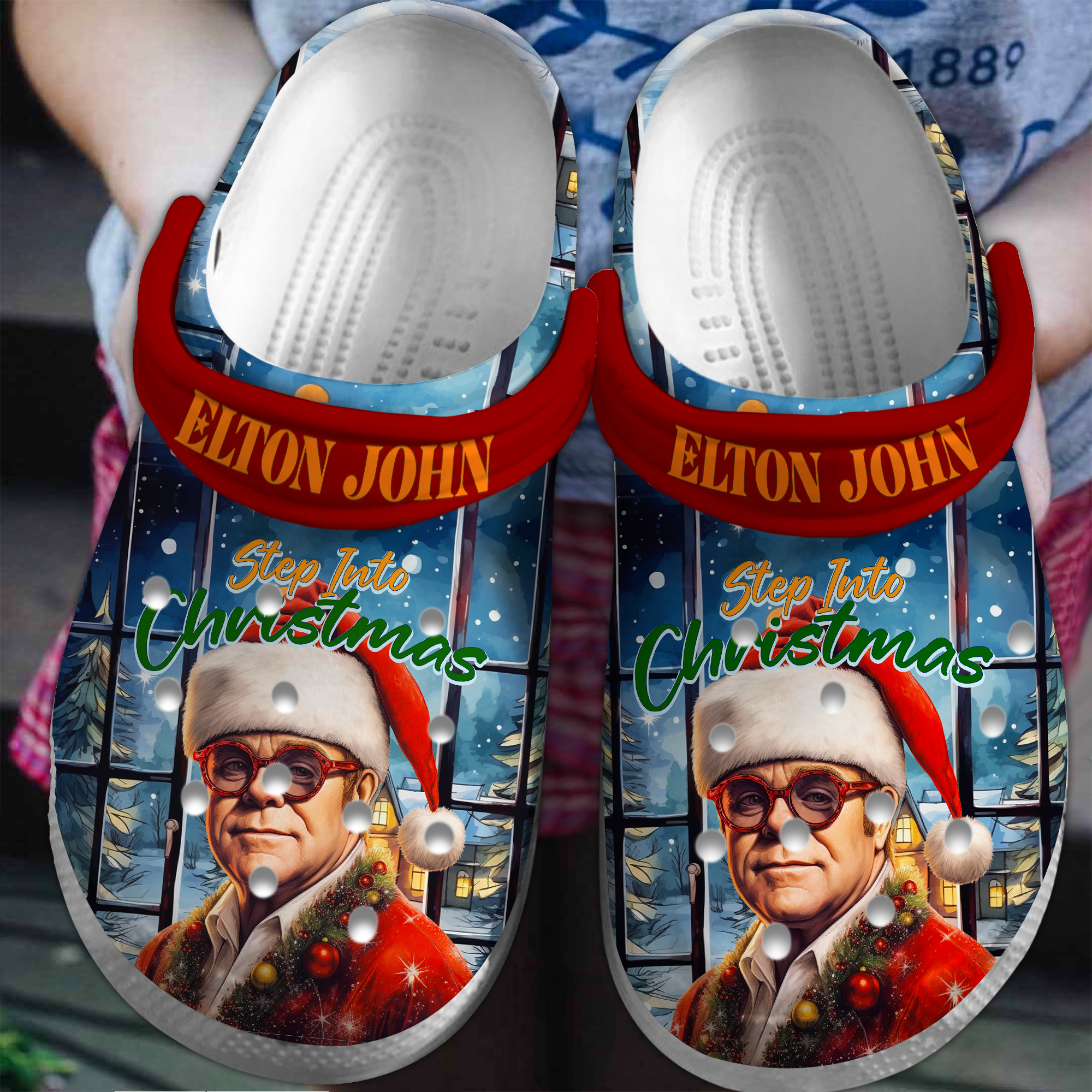 Footwearmerch Elton John Music Crocs Crocband Clogs Shoes Comfortable For Men Women and Kids