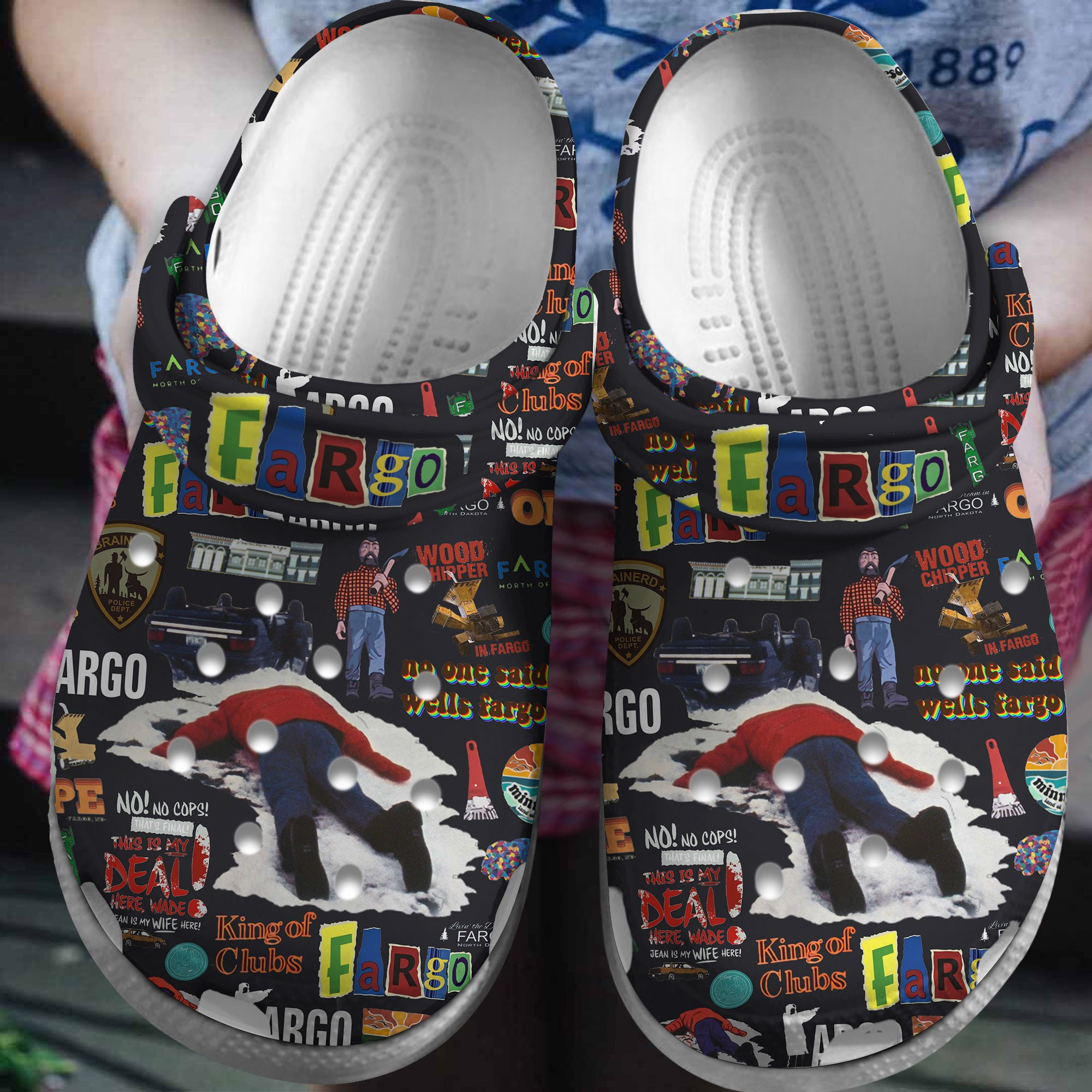 Footwearmerch Fargo Movie Crocs Crocband Clogs Shoes Comfortable For Men Women and Kids