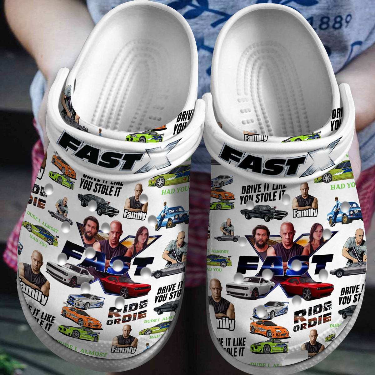 Footwearmerch Fast And Furious Movie Crocs Crocband Clogs Shoes Comfortable For Men Women and Kids