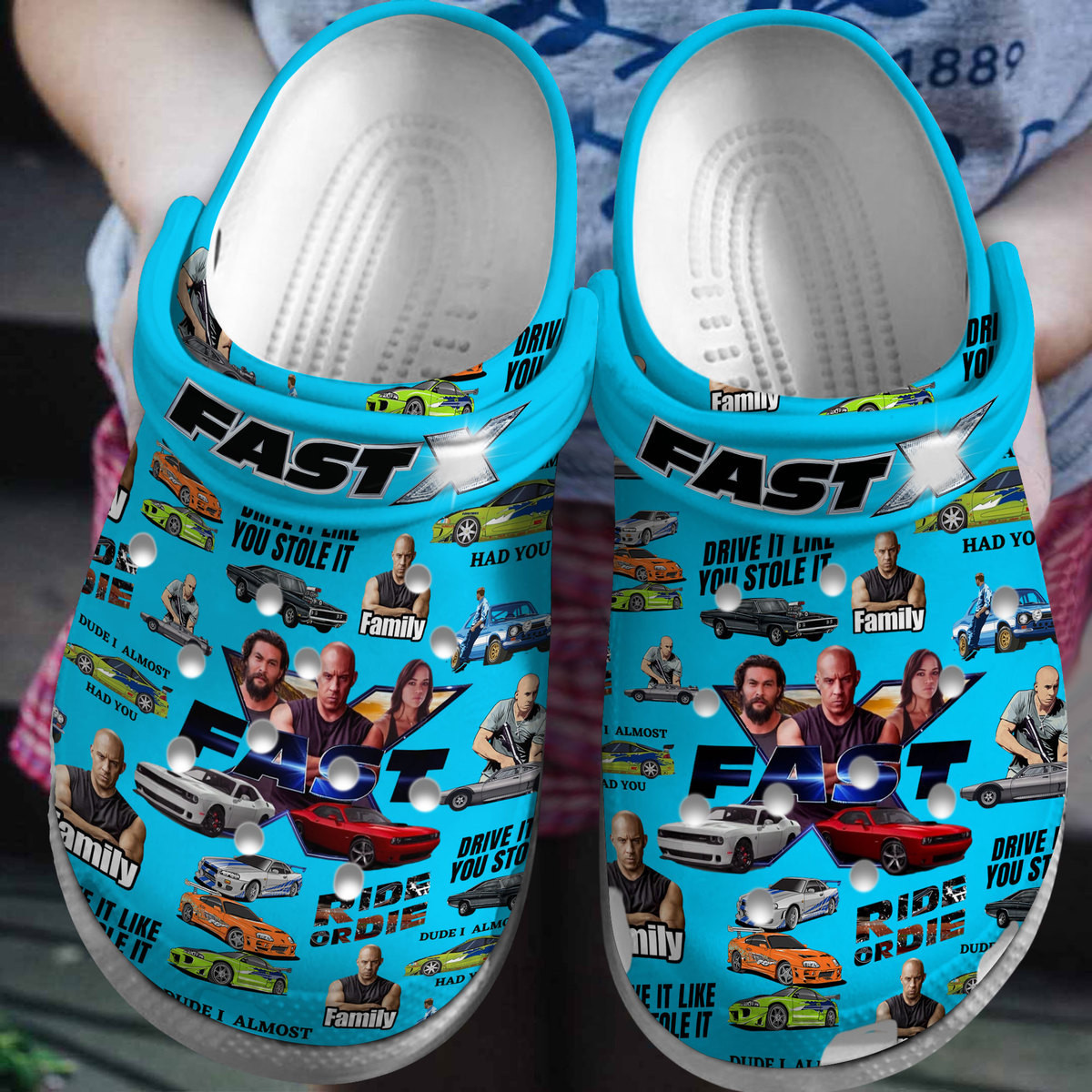 Footwearmerch Fast And Furious Movie Crocs Crocband Clogs Shoes Comfortable For Men Women and Kids