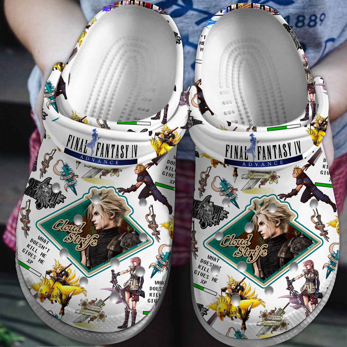 Footwearmerch Final Fantasy Game Crocs Crocband Clogs Shoes Comfortable For Men Women and Kids