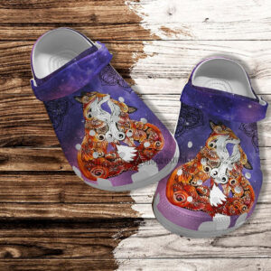 Footwearmerch Fox Mom Daughter Boho Croc Shoes Gift Mother Day- Fox Grandma Lover Shoes Croc Clogs Customize Gift Women