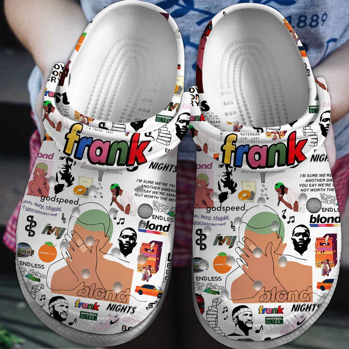 Footwearmerch Frank Ocean Music Crocs Crocband Clogs Shoes Comfortable For Men Women and Kids